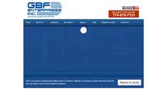 Desktop Screenshot of gbfenterprises.com